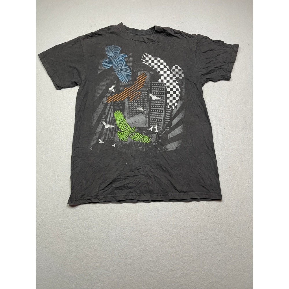Tell The People T-Shirt 100% Cotton Black Graphic Print Large Mens